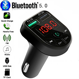 Mua Tẩu Sạc Ô Tô Kiêm Nghe Nhạc MP3 BTE5 Kết Nối Điện Thoại Qua Bluetooth Kết Nối Dàn Âm Thanh Trên Xe Qua Sóng FM 87.5MHz