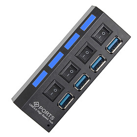 Mua Hub USB 3.0 4 cổng  có công tắc rời dây liền - HB26