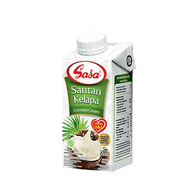 NƯỚC CỐT DỪA DẠNG KEM COCONUT CREAM SASA 200ML - NHẬP KHẨU INDONESIA