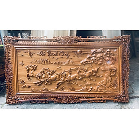 Mua Tranh MÃ ĐÁO THÀNH CÔNG gỗ Gõ đỏ 69 x 127cm