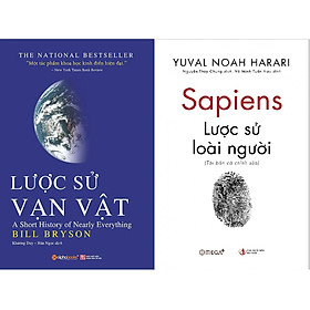 Combo Kiến Thức Tổng Hợp Cực Hay ( Lược Sử Vạn Vật + Lược Sử Về Loài Người ) ( Quà Tặng: Cây Viết Kute' )