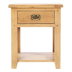 Tủ đầu giường Rustic 1 ngăn gỗ sồi