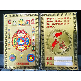 Mua KIM BÀI TAM HỢP CHIÊU TÀI LỘC QUÝ NHÂN TRÁNH TAM TAI  THỊ PHI 12 CON GIÁP