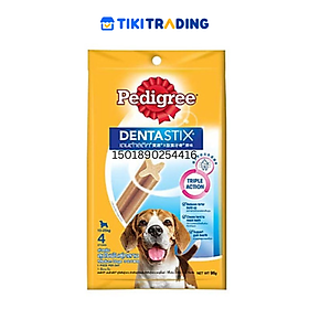 Bánh Xương Chăm Sóc Răng Dành Cho Chó Trung Pedigree Dentastix Medium Dogs (98g)
