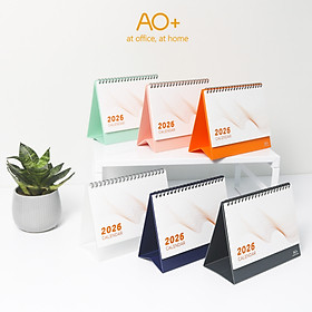 Lịch để bàn 2026 có ngày âm nhỏ gọn (Đế nhựa/ 6 màu) AA604