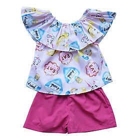Set Quần Short Và Áo In Alice Bé Gái CucKeo Kids T31913