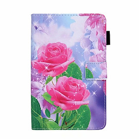Bao Da Nắp Gập Họa Tiết Hoa Xinh Xắn Cho Máy Tính Bảng Kindle Fire Hd 10 2017 / 2019