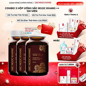 COMBO 3 hộp thực phẩm chức năng Viên uống Sắc Ngọc Khang++ (120 viên)
