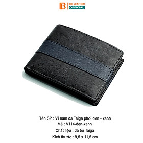 Combo ví thắt lưng nam CB103 Bụi Leather – da bò thật 100%, bảo hành 12 tháng