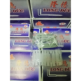 10 chiếc Móc màng chữ L kèm 10 tắc kê nhựa 4P - 5P - 6P - 8P - 10P