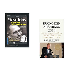 Combo 2 cuốn sách: Steve Jobs - Sức Mạnh Của Sự Khác Biệt + Đường Đến Nhà Trắng 2016