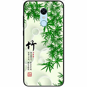 Ốp lưng dành cho Xiaomi Redmi Note 5 ( Redmi 5 Plus ) mẫu Thư Pháp Lá Tre