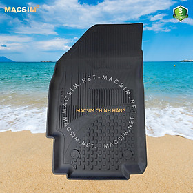Thảm lót sàn ô tô nhựa TPE Silicon chevrolet spark 2009- 2022 Black Nhãn hiệu Macsim