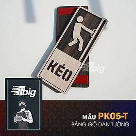 Mua Bảng gỗ kéo đẩy dán cửa ra vào có sẵn keo 2 mặt dễ dàng lắp đặt