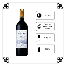 Rượu Vang Pháp Domaines Barons de Rothschild Lafite Les Legendes R Rouge