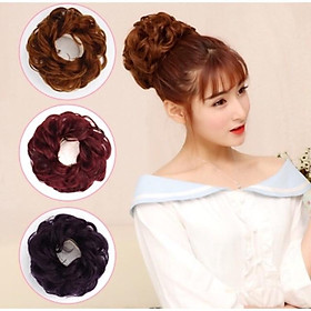 TÓC GIẢ BÚI XOĂN DẠNG CỘT