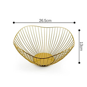Mua Rổ đựng trái cây màu vàng hoa sen lớn 26.5x13cm