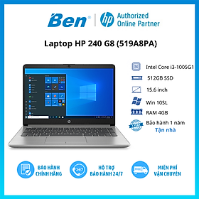 Mua Laptop HP 240 G8 i3 1005G1/4GB/512GB/14 F/Win10/(519A8PA)/Bạc - Hàng chính hãng