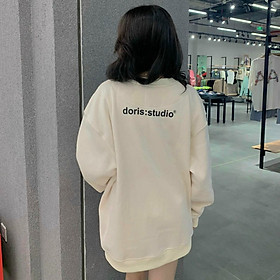 Áo Nữ Tay Dài Dáng Rộng Thời Trang Phong Cách Hàn Quốc, áo sweater nam nữ logo in mới về from dưới 68kg unisex ulzzang rộng cá tính, áo thun nỉ tay dài so cute