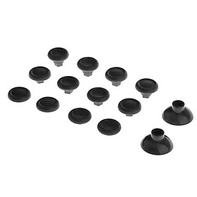 14 in 1 Thumbstick Thumb Stick Replacement for      Controller Black