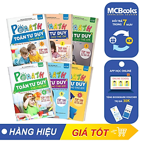 [Coupon 20K đơn 299K] Combo Trọn Bộ Sách PoMath - Toán Tư Duy Cho Trẻ Em 4-6 Tuổi (6 cuốn) tặng kèm bookmark