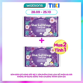 Băng Vệ Sinh Watsons Slim Soft Wing Cottony Soft 29cm Loại Mỏng Có Cánh