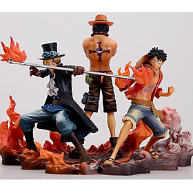 Bộ mô hình  One Piece 3 anh em Luffy Ace Sabo cực đẹp ( mẫu 02 )
