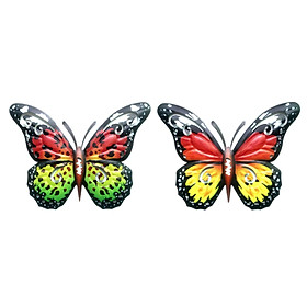 2x Butterfly Wall Sculpture Home Indoor  Farmhouse Porch Decor