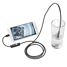 Mua Camera Mini Nội Soi Chống Nước Dây Dài 1M Ống Kính 5.5mm Tặng Kèm Cáp OTG Xem Qua Máy Tính