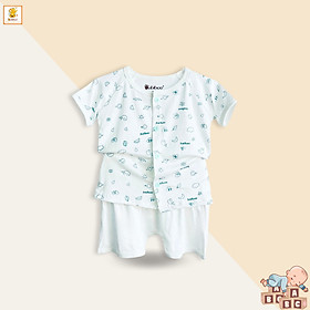Đồ bé trai, bé gái Babiboo bộ sơ sinh vải ngắn tay vải viscose mềm mại, mịn mát (BTK54+BTK20)