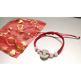 Vòng tay chỉ đỏ may mắn bình an kèm túi đỏ làm quà tặng - đồng điếu