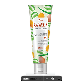 Kem sữa rửa mặt GAMA 100g