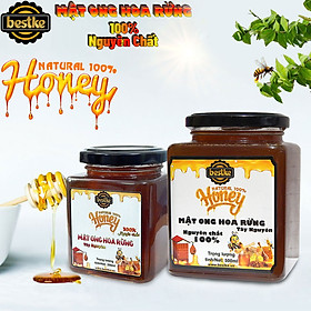 Honey bestke, Combo 2 hũ Mật ong hoa rừng Tây Nguyên nguyên chất 200 và