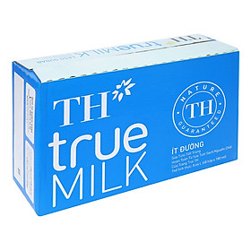 Thùng 48 hộp sữa TH True Milk ít đường 180ml