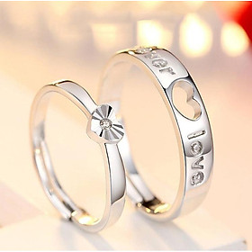 CẶP NHẪN ĐÔI BẠC- TRANG SỨC BẠC PANMILA (TS-ND-A4)