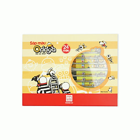 5 hộp sáp màu Hồng Hà Oringa 24 màu 8107