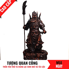 Mua Tượng Quan Công Trang Trí Phong Thủy Cao 46cm