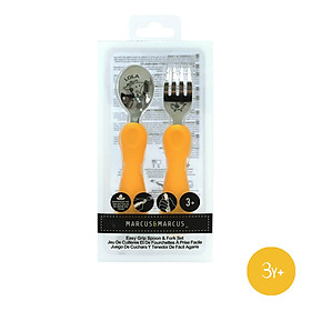 Bộ thìa nĩa ăn dặm cho bé Easy Grip Marcus & Marcus, từ 3 tuổi