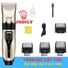 Tăng Đơ Cắt Tóc Jodily Cao Cấp - Sạc Pin - Không Ồn - 9 Chi Tiết