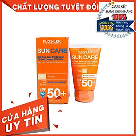 Kem Chống Nắng Kiềm Dầu Floslek Sun Care Oil Free Sun Protection Tinted Cream SPF 50+ Da Hỗn Hợp Da Dầu