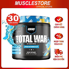 Redcon1 Total War (30 Liều) Pre Workout, Tăng Năng Lượng, Sức Bền Tập Trung, Beta-Alanine, 350mg Caffeine