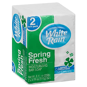 Xà bông cục hiệu White Rain Spring Fresh 115g x 2 cục - USA