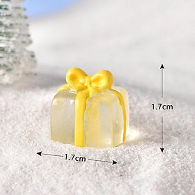 Mô hình người tuyết, heo hồng nằm hộp quà Giáng Sinh cho các bạn trang trí tiểu cảnh Noel, DIY