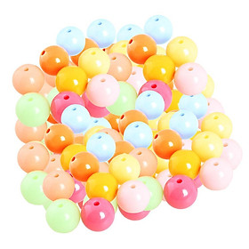 Acrylic Loose Round Small DIY Multicolor Beads Jewelry Accessory