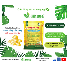 Phân bón lá sinh học Vidan Đồng Tiền Vàng New 1kg