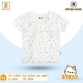 Áo sơ sinh cài chéo ngắn tay cho bé