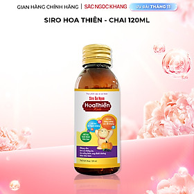Siro ăn ngon Hoa Thiên Kids hổ trợ hệ tiêu hóa giúp bé ăn ngon và phát triển tốt chai 120ml
