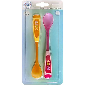 Bộ 2 Muỗng Nhựa Mềm Cho Bé AM55202