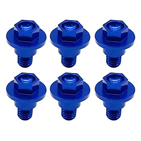 6PCS Front Fork Guard Bolts Screw for  2000- 2017 2018 2019 Freeride, Blue