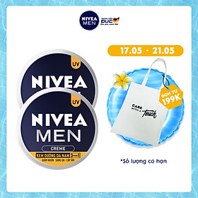 Combo 2 Kem Dưỡng Da Nam NIVEA MEN Creme 3in1 Giúp Giảm Nhờn, Sáng Da, Cấp Ẩm (30ml) - 83923